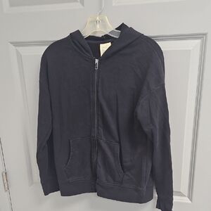 Thereabouts Boys Black Zip-Up Hoodie.   M 10-12